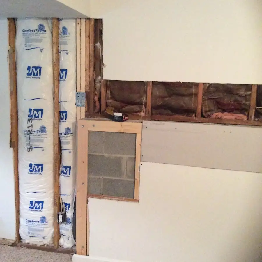 Wall insulation replacement during Contents Cleaning & Restoration in Deming